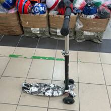 2-Wheel Kick Scooter, Single Foot Transportation - Grey - View 2