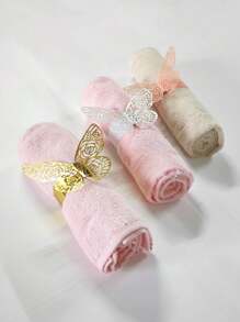 20pcs 3D Butterfly Paper Napkin Rings, Party Wedding Table Decoration, Suitable For Party, Holiday, Valentine's Day, Christmas