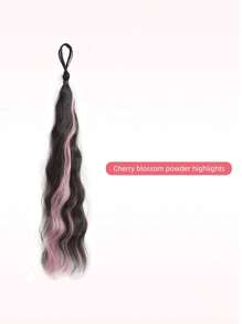 45cm Synthetic Self-Curling Ball Head Fake Hair Bundle Female Highlight DIY Bun Increase Hair Volume Flower Bun