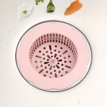 2/4pcs Plastic Flower-Shaped Sink Strainer - Random Color, With Hair Catcher Filter To Prevent Clogging, Suitable For Kitchen And Bathroom, Easy To Clean And Maintain, Food Particle Filter | Decorative Sink Accessories | Efficient Water Flow