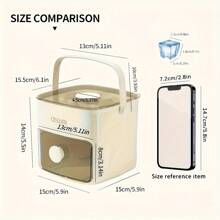 [Large Capacity Ice Cube Maker] 48-Ice Cube Maker - Large Capacity, Double Layer, Easy-Press Lid - Plastic Storage Tray For Freezer