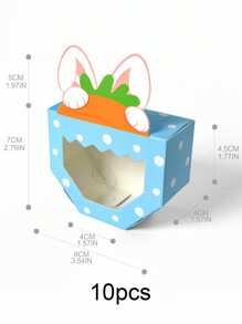 10pcs/5pcs/1pc Super Cute & Adorable Fruit Shaped Gift Boxes With Transparent Window, Creative Pineapple, Apple, Carrot Design High Quality Paper Boxes, Great For Party Gifts, Small Items Storage, Desk Decor, Room Decor, Fun Little Box, Ideal Surprise Gift, Thoughtful Choice For Stylish Parents To Spread Love & Joy, Perfect Party Decoration