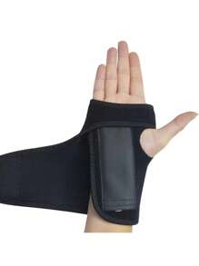 1 pieza Muñequera ajustable para mujeres y hombres, correa de compresión para la muñeca cómoda para deportes, trabajo, fitness, levantamiento de pesas, soporte de férula para la muñeca para la mano izquierda o derecha