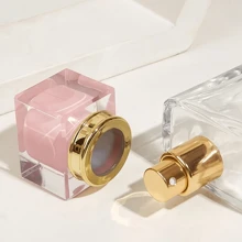 FIGHTYU 1 Stück 50ml Rosa Parfümzerstäuber, einzigartiges Design nachfüllbar, große Kapazität tragbarer Reise-Make-up-Flasche, Wohndekoration für Wohnzimmer, Schlafzimmer, Badezimmer, Reisezubehör, Hochzeit, Party, Geburtstag, Geschenk für Männer, Mütter, Väter, Freunde, Neujahr, Accessoire, witziges Geschenk