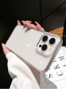 极简透明手机壳适用于 16 Pro Max/16/16 Pro/16 Plus/15/15 Pro Max/15 Pro，全覆盖柔软保护套 - 無色 - 查看 1