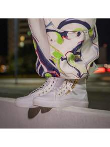 Women's Sneakers Booties For Crossfit Training Gym Casual High Top Booties Women's Sneakers - trắng - Xem 2