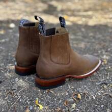 Botin Vaquero de Piel Thang Botin de Rodeo Suela De Cuero Para Hombre Bota De Piel Cafe Thang Botas De Cuero Botines - Marrón - Ver 6