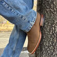 Botin Vaquero de Piel Thang Botin de Rodeo Suela De Cuero Para Hombre Bota De Piel Cafe Thang Botas De Cuero Botines - Marrón - Ver 7