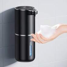 Nuevo dispensador de jabón líquido automático con sensor, lavado de manos líquido transfronterizo, dispensador de jabón de manos con espuma eléctrico montado en la pared, Serie P11, diseño de botella de onda elegante, tiempo de dispensación de espuma/líquido ajustable de 0.3/0.8/1.5/2.0 segundos, detección rápida de 0.25 segundos. - Serie P11 - Ver 23