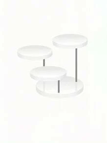 Three Tier/12 Tier Cake Display Stand, Multi-Tier Round Dessert Cake Display Stand Cake Decoration Cupcake Stand Acrylic Black And White Clear Round Multi-Tier Ring Jewelry Display Stand