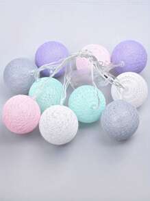 LDE Atmosphere Decorative Light, Soft Ball Light String, Holiday Decorative Light, 3-20 Meter Battery Box Room Small Color Light Gifts Birthday Graduation