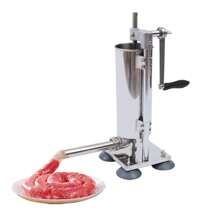 kangten 3L Commercial Sausage Stuffer Meat Filler Machine Stainless Steel+ Filling Tubes - Silver - View 2