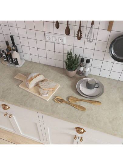 Marble Countertop Contact Paper Waterproof Peel Stick Countertops Beige Wallpaper Self Adhesive Kitchen Counter Top Bureau Cabinet Hoes Room Home Wand Bathroom Bedroom ation Stuff Living Ho Art Wallpapers view 7