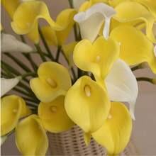 1 pièce de fleurs artificielles, faux lys de Calla, décoration florale pour la maison, décoration de mariage. Signification : pureté, noblesse, amour, espoir, résilience, humilité