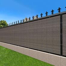LOVE STORY Fence Privacy Screen Outdoor Mesh Fencing Covers Screen Fence Wind Block With Grommets For Patio Garden Wall Backyard - Brown - View 1