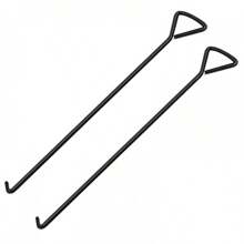 2pcs 100cm (40 Inch) Manhole Hook, Manhole Cover Lifter, Heavy Duty Lifting Hooks, Manhole Cover Hook Lifting Manhole Covers & Storm Drain Cover No Power Connection Needed