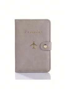 Suport pentru pașaport din PU cu mai multe carduri - Închidere rapidă, căptușeală din piele artificială, husă pentru pașaport cu model de avion, accesoriu de călătorie minimalist - depozitare convenabilă pentru documente și articole de călătorie, rechizite de vacanță, articole de călătorie, organizator de călătorie, articole de călătorie, portofel de călătorie, portofel pentru pașaport, geantă de vacanță, vară, vacanță de Crăciun.