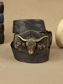 1条加大码男士牛仔风复古金属扣休闲腰带，适合夏季、校园休闲、商务场合，可作为男友、丈夫、父亲等男士礼物，日常穿着，时尚百搭，适合青少年、户外、度假、运动、旅行、街头、波西米亚风、复古秋季、万圣节等秋冬季配饰，适合青少年、青年、男士，休闲、户外、运动、度假、毕业礼物、生日礼物、日常穿着 - 彩色 - 查看 22