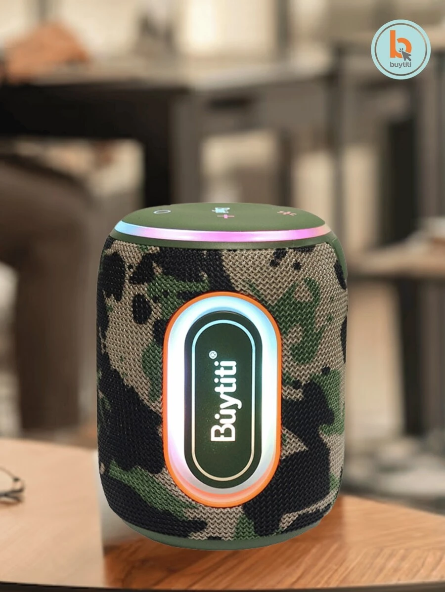 Bocina Impermeable Bluetooth Portátil Con Luz LED BUYTITI CH-J2059 - Multicolor - Ver 1