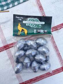 Kit 1 KG - Olive Fishing Sinker - Size 10 - 80 Grams - Lobo - 深灰色 - 查看 3