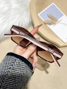 1 pieza Gafas de moda multifuncionales con montura de policarbonato en estilo clásico, casual y retro, adecuadas para exterior, trayectos, todas las estaciones, conducción, pesca, deportes, fotografía callejera y pasarela, unisex