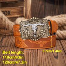 1 条男士金属腰带，时尚、商务、复古休闲风格，适合青少年、夏季户外、运动、度假、旅行、毕业礼物、生日、日常穿着 - 彩色 - 查看 7