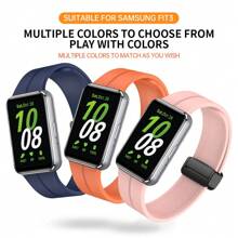 1 szt. Pasek kompatybilny z Samsung Galaxy Fit 3 Pasek magnetyczny z klamrą silikonową Pasek na nadgarstek kompatybilny z Samsung Galaxy Fit 3 Wymiana bransoletki