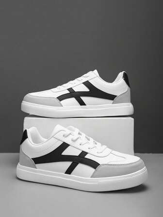 รองเท้าผ้าใบผู้ชายลำลอง, รองเท้าสเก็ตหนังทรงเตี้ยผู้ชาย, รองเท้าผ้าใบแฟชั่นสำหรับผู้ชาย, รองเท้าน้ำหนักเบากันลื่น, เหมาะสำหรับกิจกรรมประจำวันและสเก็ตบอร์ดบนท้องถนน