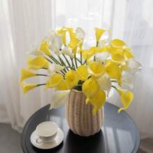 1 pièce de fleurs artificielles, faux lys de Calla, décoration florale pour la maison, décoration de mariage. Signification : pureté, noblesse, amour, espoir, résilience, humilité