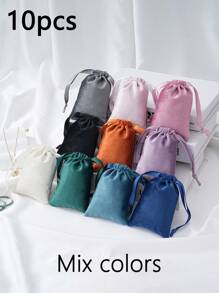 1/10/50 peças 9x12cm Bolsa de joias Bolsa de veludo para presente, Bolsa de embalagem de joias, Bolsas para presentes de joias, Bolsas para lembrancinhas de casamento, aniversário, brincos, pulseira, colar, bolsas organizadoras pequenas chiques, Bolsa de embrulho para presente para festa, feriado