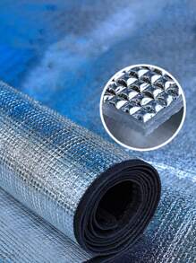 1 件露营铝箔防潮垫，便携式防水睡垫，适用于野餐、户外、帐篷、海滩、家庭烹饪 - 銀色 - 查看 4