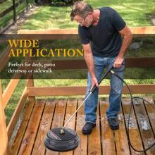 15 Inch Pressure Washer Surface Cleaner 4000PSI Power Washer Attachment For Deck - 黑色 - 查看 6
