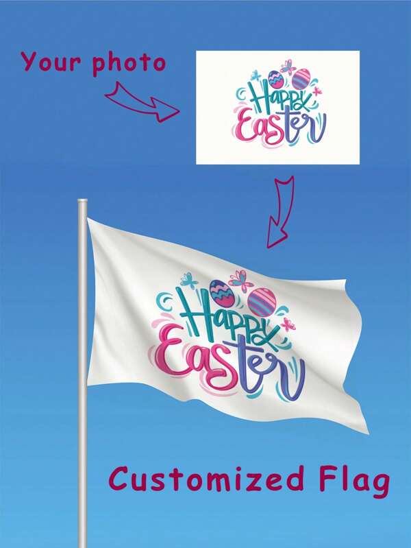 1pc Customized Flag, Perfect Party Decoration Suitable For Various Occasions, Custom Flag For Room,Multi-Functional, Ornamental,Reusable,Exquisite,Stylish,High-Quality,Colorful,Modern,Custom,Personalized,Unique