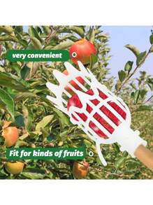 1pc,Outdoor, Orchard High Altitude Fruit Picking Tool For Picking Longan, Lychee, Plum, Loquat, Apricot, Yangmei, Persimmon, And Expandable Pole Fruit Picking Tools