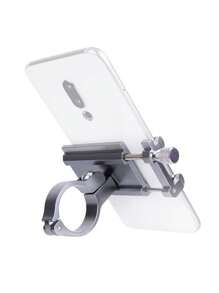 1pc Aluminum Motorcycle/Bicycle Phone Holder, Shock-Proof Mobile Phone Mount Bracket For Delivery/Navigation Use