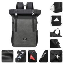 Zaino per laptop generico, zaino casual elegante, zaino da viaggio resistente all'acqua, zaino scolastico da 15,6 pollici per uomo/donna