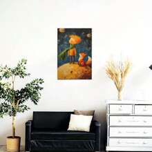 Prince Canvas Poster Under The Stars Festival Wall Art-1 Pc Wooden Framed Canvas Painting -  Thickness 2.25cm/0.9inch,Valentine's Day Decorations At Home,Valentine's Day,New Year,Home Gift Decoration, Room Decoration Aesthetic, Wall Decoration Art, Perfect Gift, Autumn And Winter Wall Decoration, Living Room Decoration, Bedroom Decoration, Kitchen Decoration, Entry Decoration, Bathroom Decoration, Direct Wall Painting, High Quality Wall Painting Poster ,Easter  Easter Decorations For Women - 彩色 - 查看 5