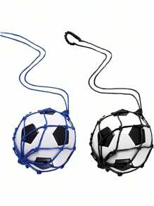 1pc Football Training Juggling Kick Training Network, Football Training Equipment, Elastic Rebound Bag, Football Rebound Practice Belt - Multicolor - View 9