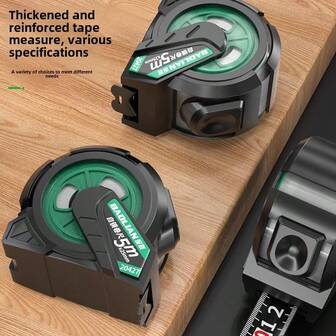 1pc Thickened Self-Locking Tape Measure, 3m/5m/7.5m/10m Household Industrial Tape Measure, Wear-Resistant High-Precision Measuring Steel Tape Measure