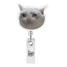 1 Pc Cute Cat Retractable Rotating Badge Reel With Alligator Clip ID Badge Holder - Multicolor - View 10