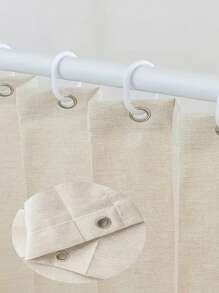 ستارة حمام قابلة للطي مقاومة للماء - سهلة التركيب والتخزين، ديكور منزلي لحمام المنزل، ديكور خريفي، اكسسوارات حمام، عودة إلى المدرسة - بيج - مشاهدة 8