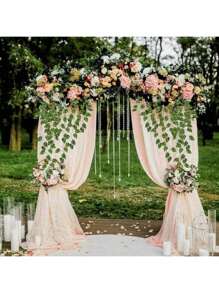 12/24pcs Silk Artificial Ivy Vines Leaf Garland Plants Hanging Wedding Garland Fake Foliage Flowers Home Kitchen Garden Office Wedding Wall Decor Gifts Birthday Graduation