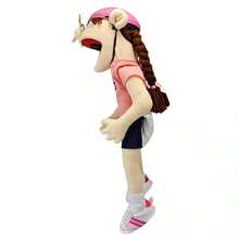 NetHong 60cm Jeffy Hat Hand Puppet Game Stuffed Doll,Mischievous Funny Puppets Toy With Working Mouth - Pink - View 6