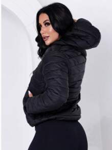 Women's Puffer Jacket Gominho Bobojaco Coat - màu đen - Xem 3
