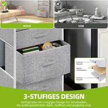 Dressers & Chests Of Drawers - 淺灰色 - 查看 3