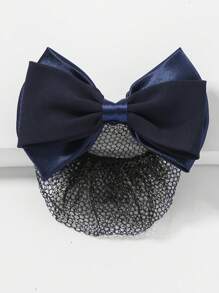 1pc Bow Hairclip, Suitable For Stewardess/Banker/Nurse, Appropriate For Work Wear,Hair Accessories,Hair Clips,Hair Slide,Hair Barrettes - 1 Item - View 2
