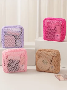 1 Stück süße Dopamin-Farbgitter-Datenkabel-Aufbewahrungstasche, (Schlüsselband separat erhältlich, Farbe ist zufällig), tragbare handgehaltene Kabel-Ohrhörer-Stromladegerät-Lippenstift-Tasche, Rosa/Lila/Blau kleine Reise-Aufbewahrungstasche, Reiseaccessoires, Reiseersatzteile, Handy-Aufbewahrungstasche Kabelverwaltung