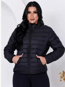 Women's Puffer Jacket Gominho Bobojaco Coat - màu đen - Xem 4