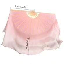 1件精美粉色渐变舞扇、蓝色渐变舞扇、竹骨舞扇、古典舞表演花鼓灯舞扇，舞姿飘逸流畅，适用于舞蹈练习、演出装饰、摄影道具。