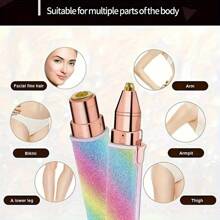 2-In-1 Electric Eyebrow And Nose Hair Trimmer, Rechargeable USB Battery Operated, Multipurpose Body Hair Removal Tool, Professional Automatic Brow Shaping Pen